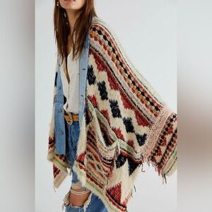 Free People Running Wild poncho